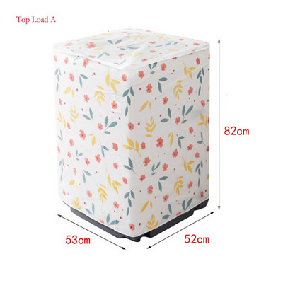 Vodotesný kryt na práčku, ochranný úložný vak so zipsom pre práčku s predným/horným plnením, vonkajšie a vnútorné použitie