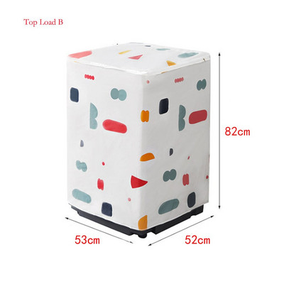 Vodotesný kryt na práčku, ochranný úložný vak so zipsom pre práčku s predným/horným plnením, vonkajšie a vnútorné použitie