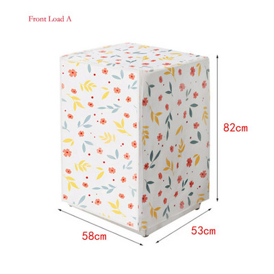 Vodotesný kryt na práčku, ochranný úložný vak so zipsom pre práčku s predným/horným plnením, vonkajšie a vnútorné použitie