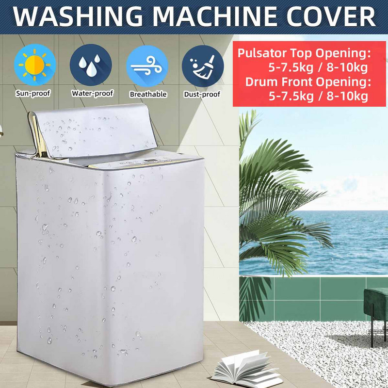 Prachotesná automatická pulzná valcová práčka s opaľovacím krémom, práčka, vodotesný kryt, sušička, polyesterový kryt na práčku
