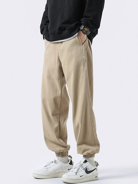 Pantaloni de bărbați cu model curat