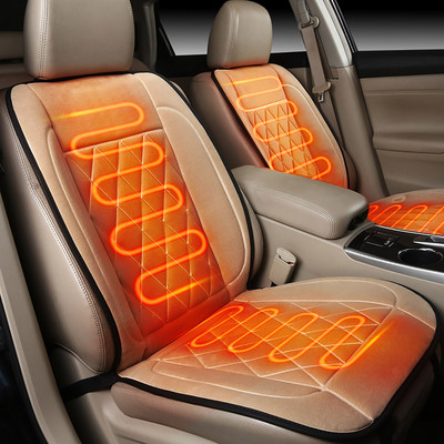 Vyhrievaný poťah na sedadlo do auta, inteligentný vyhrievací vankúš do auta, imitácia kašmíru, univerzálny vyhrievací vankúš do domácnosti 12v24v