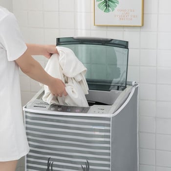 Κάλυμμα μηχανής θήκης μηχανήματος Μπροστινό ρολό οικιακής πλύσης Πάνω κάλυμμα προστασίας από τη σκόνη Φόρτωση εμπορευμάτων Πλύσιμο Αδιάβροχο κάλυμμα PEVA