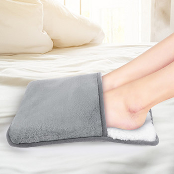 Ηλεκτρικό θερμαντικό μαξιλαράκι USB Πόδια Ζεστές παντόφλες Χειμερινές Θερμές χεριών/ποδιών που πλένονται Ζεστές παντόφλες ποδιών Ζεστές παντόφλες θερμαντικές παντόφλες γάντι πόδι