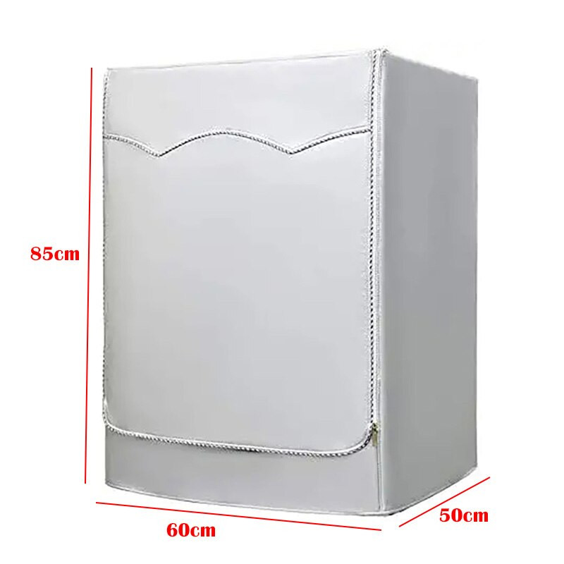 Сив капак за сушилня за пране Капак за перална машина Слънцезащитен крем от полиестерни влакна Сребърно покритие Водоустойчив капак