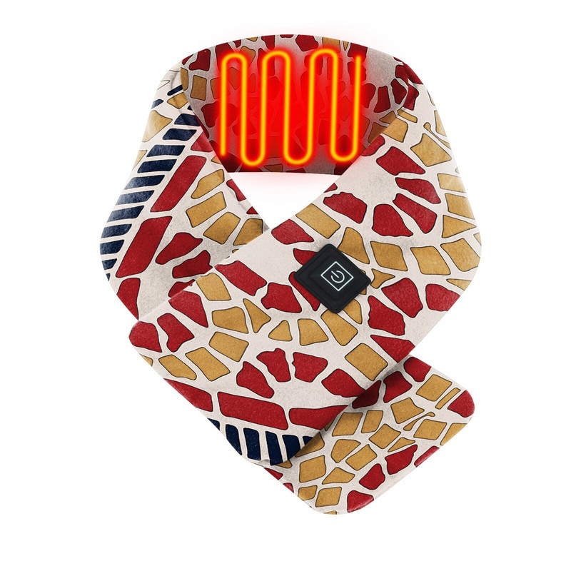 Încălzire electrică femeie caldă forță de protecție eșarfă protecție gât umăr eșarfă electrică încălzită caldă femei bărbați eșarfe de schi