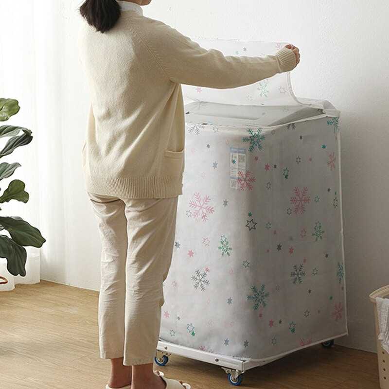 Otthoni mosógép tároló rendszer Porvédők Mosó fedél Készülék vízálló védő kabát tok Szervezet tartozékok