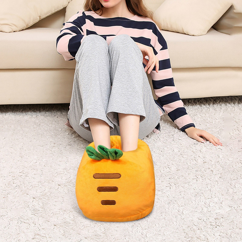 Zimný ohrievač nôh v kreslenom štýle, teplé topánky, kreslený ohrievač nôh, artefaktový ohrievač nôh, elektrické vyhrievacie podložky, zimný ohrievač nôh G2