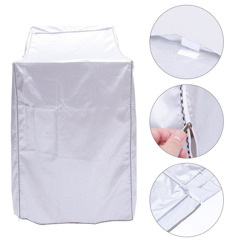 Kryt na práčku so sušičkou, čierny, vodotesný kryt, vodotesná sušička, chladnička