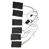 Egy hajtott hat öves téli elektromos dupla vezérlésű fűtőlap mellény kabát fűtőlap területek fűtött mellény kabát