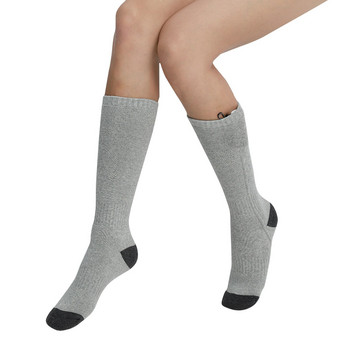 Отоплителни унисекс чорапи Интелигентни зимни удебелени тръбни електрически нагревателни чорапи Настройки на топлината Термални зимни топли чорапи с 2 мощности