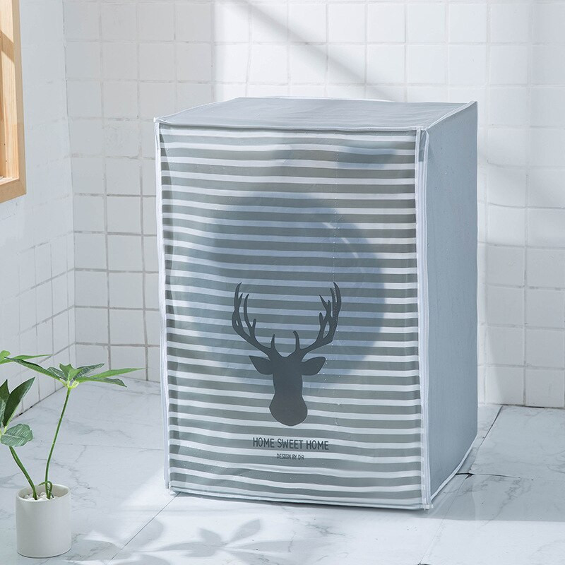 Kryt na pranie práčky, domáci kreslený bubon, kryt na pranie, roztomilý kryt na sušičku, čistý prach