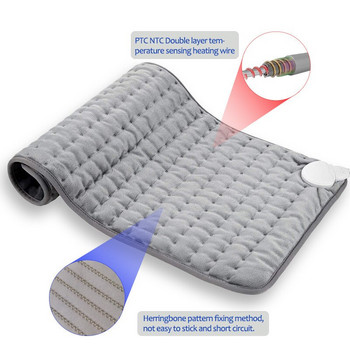 30X60CM Физиотерапевтична нагревателна подложка Електрическо терапевтично одеяло Врат Рамо Талия Облекчаване на умората Многократно топло нагревателно одеяло