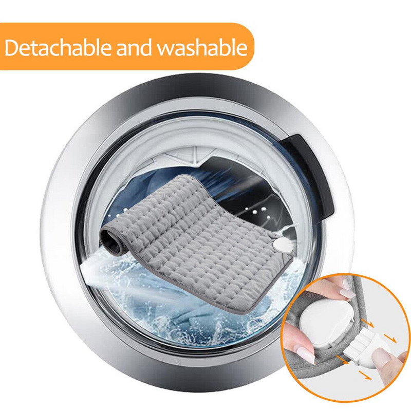 30X60CM Fizioterápiás fűtőbetét elektromos terápiás takaró Nyak váll derék Fáradságcsillapító Újrafelhasználható melegítő fűtőtakaró