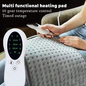 Hrubší ohrievač, extra veľká elektrická vyhrievacia podložka 220 V na menštruačné kŕče, úľava od bolesti dolnej časti chrbta, tepelná terapia, zimný ohrievač, zástrčka EÚ