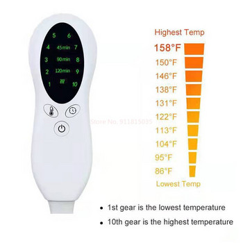 Πιο παχύς θερμαντήρας 220v Εξαιρετικά μεγάλο ηλεκτρικό μαξιλαράκι θέρμανσης για κράμπες περιόδου Θεραπεία ανακούφισης από πόνους στη μέση Θερμοθεραπεία Winter Warmer Eu Plug