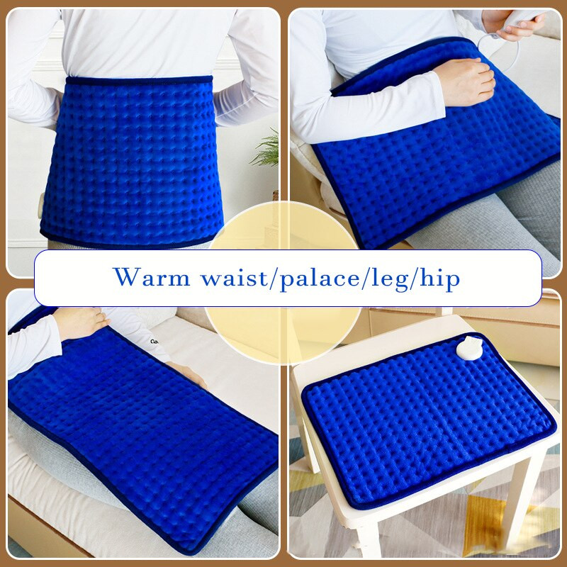 Hrubší ohrievač, extra veľká elektrická vyhrievacia podložka 220 V na menštruačné kŕče, úľava od bolesti dolnej časti chrbta, tepelná terapia, zimný ohrievač, zástrčka EÚ
