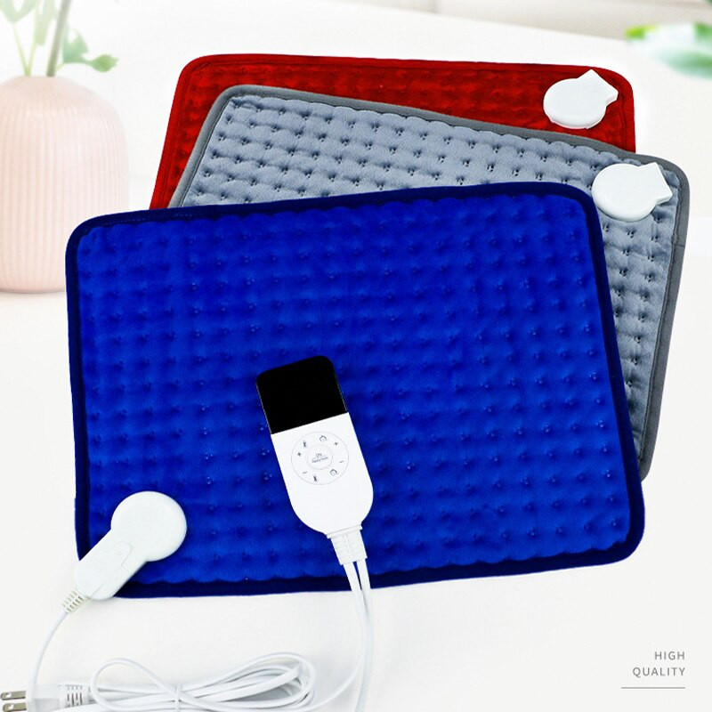Hrubší ohrievač, extra veľká elektrická vyhrievacia podložka 220 V na menštruačné kŕče, úľava od bolesti dolnej časti chrbta, tepelná terapia, zimný ohrievač, zástrčka EÚ