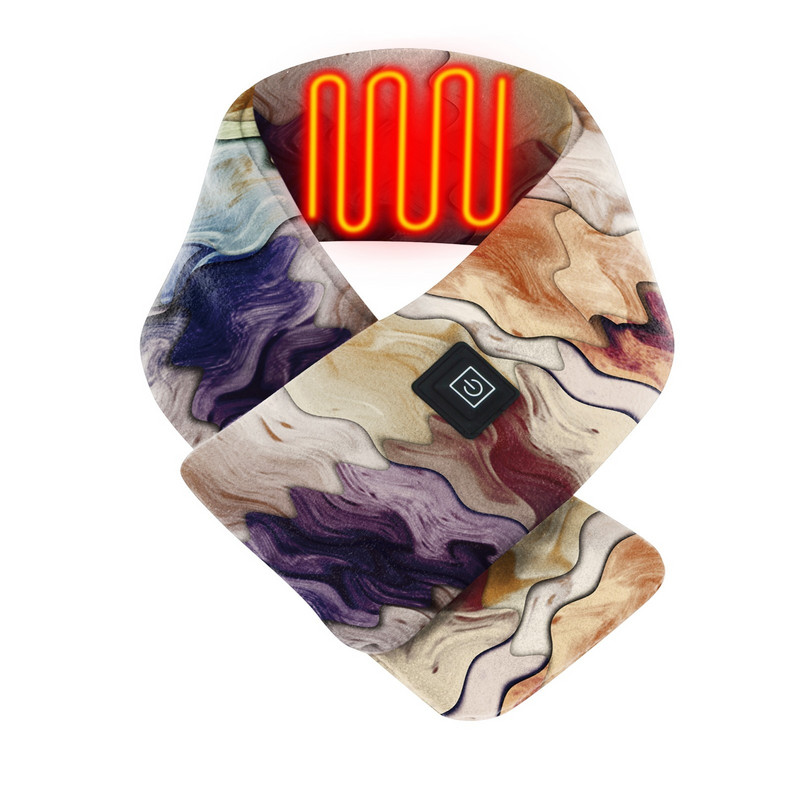 Elektrická vyhrievaná dámska teplá ochranná šatka na ochranu krku a ramien, elektrická vyhrievaná teplá dámska lyžiarska šatka