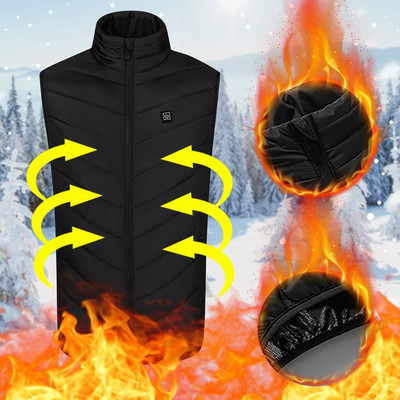 Electric Heating Vest Newly Upgraded Dual Control 13 Heating Vest Constant Temperature Intelligent Usb Heated Jacket Heated Vest