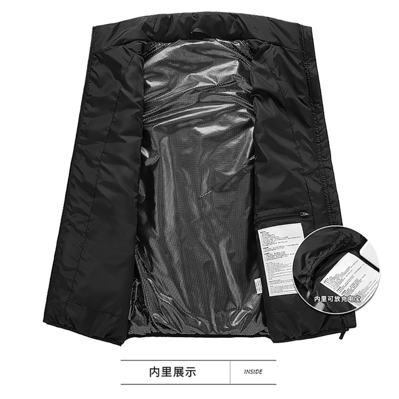 Vestă de încălzire electrică, nou îmbunătățită, control dublu, 13, vestă de încălzire, temperatură constantă, jachetă încălzită prin USB, vestă încălzită