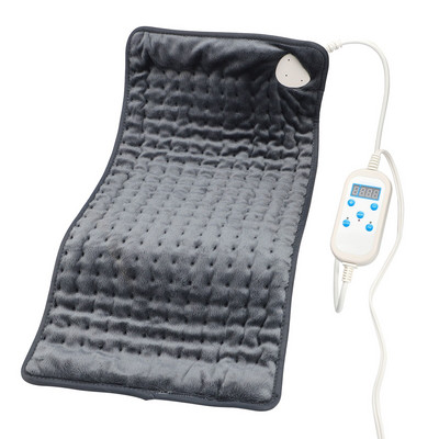 Elektrická vyhrievacia podložka s časovačom, fyzioterapeutická vyhrievacia podložka na ramená, krk, chrbát, nohu, úľava od bolesti, zimný teplý darček