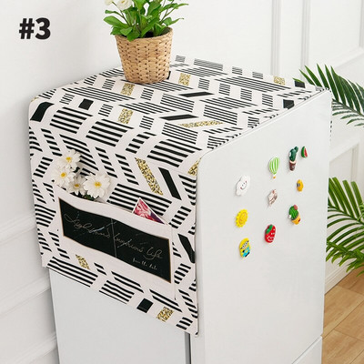 Nordijski poklopac za hladnjak s vrećicom za pohranu Poklopci za perilicu rublja Krpa za prašinu za mikrovalnu pećnicu Vodootporna zaštita za hladnjak