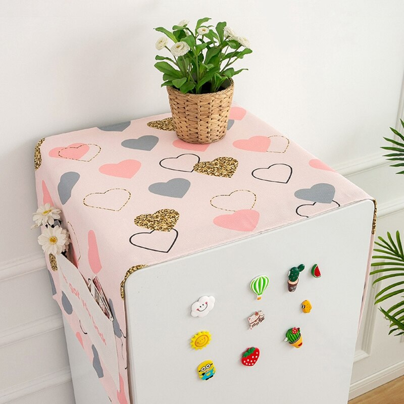 Nordijski poklopac za hladnjak s vrećicom za pohranu Poklopci za perilicu rublja Krpa za prašinu za mikrovalnu pećnicu Vodootporna zaštita za hladnjak