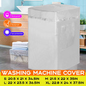 Mosógép burkolat Dob Pulsator Vízálló Fényvédő Felülről nyíló Védő Takaró Bevonat Betöltés Porálló tok zsebbel