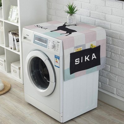 Nordic Elk Kryt na chladničku do práčky, vodeodolná bavlnená ľanová obliečka na nočný stolík, uterák