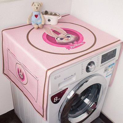 Nordic Elk Kryt na chladničku do práčky, vodeodolná bavlnená ľanová obliečka na nočný stolík, uterák