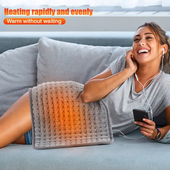 59*30cm Electric Therapy Heating Pads 10 Gear Ρυθμιζόμενη ηλεκτρική κουβέρτα για την κοιλιά Μέση ανακούφιση πόνου στην πλάτη Χειμερινά θερμότερα χαλάκια
