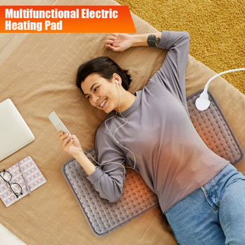 59*30cm Electric Therapy Heating Pads 10 Gear Ρυθμιζόμενη ηλεκτρική κουβέρτα για την κοιλιά Μέση ανακούφιση πόνου στην πλάτη Χειμερινά θερμότερα χαλάκια
