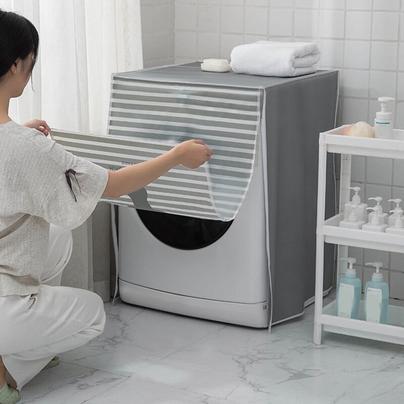 Capac de praf cu încărcare frontală pentru mașină de spălat cu pulsator Capac de praf impermeabil, tambur, capac pentru mașină de spălat automată, bunuri de uz casnic