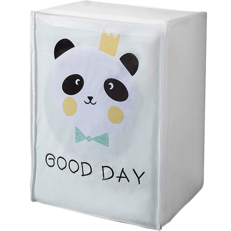 Capac pentru mașină de spălat rufe de casă Capac pentru mașină de spălat PEVA rezistent la praf Protector pentru mașină de spălat cu tambur, impermeabil și respirabil