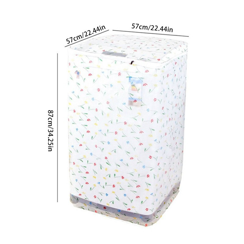 Vandeniui atsparus skalbimo mašinos dangtelis su užtrauktuku viršutinis apsauginis kremas nuo saulės namų automatinis sparnuotės volas, apsaugantis nuo dulkių, būgno priedai