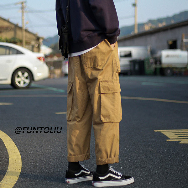 Pánske ležérne nohavice so šnúrkami a bočnými vreckami, nový model