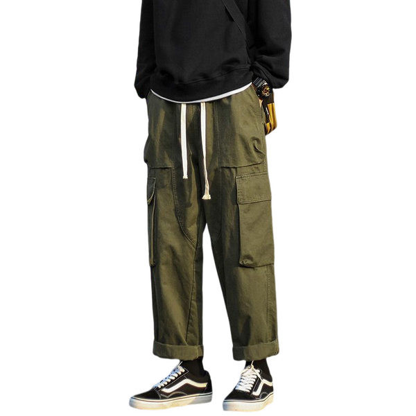 Pánske ležérne nohavice so šnúrkami a bočnými vreckami, nový model