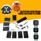 USB vyhrievacia podložka na oblečenie s 3 prevodovými stupňami nastaviteľnou teplotou, elektrická vyhrievacia podložka na vestu, bundu #25