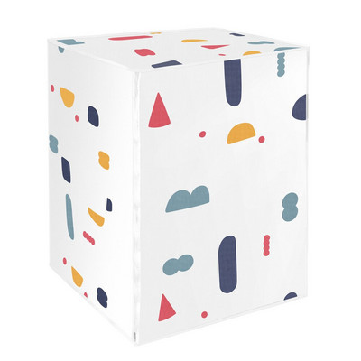 VOSAREA Kryt na práčku, plne zakrytý kryt na práčku/sušičku, vodotesný, prachotesný kryt na práčku pre domácu bielizeň