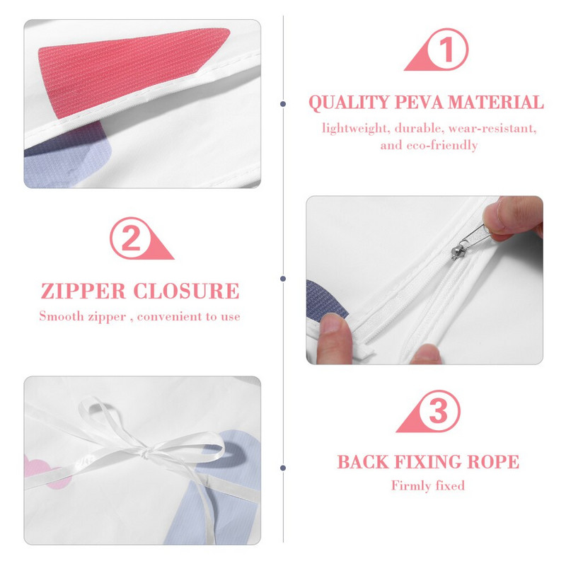 VOSAREA Kryt na práčku, plne zakrytý kryt na práčku/sušičku, vodotesný, prachotesný kryt na práčku pre domácu bielizeň