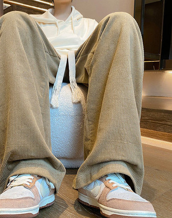 Φαρδύ μοντέλο ανδρικό παντελόνι με κορδόνια