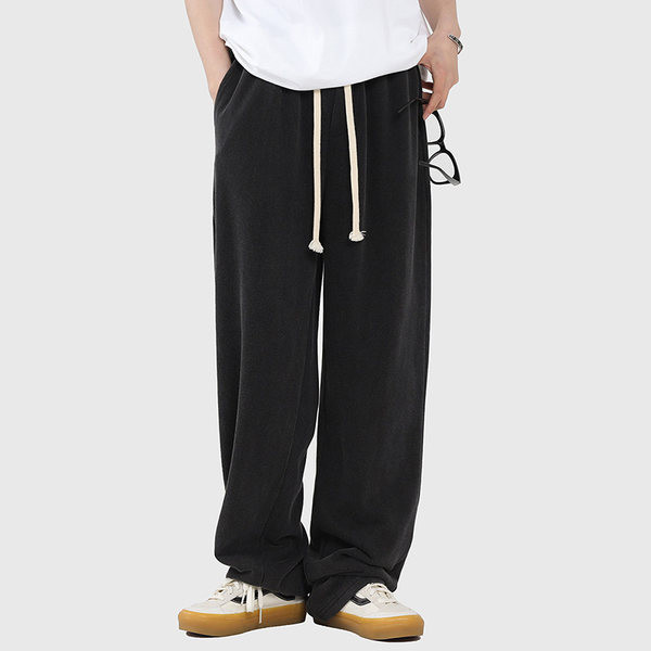 Široké pánske nohavice s vreckami