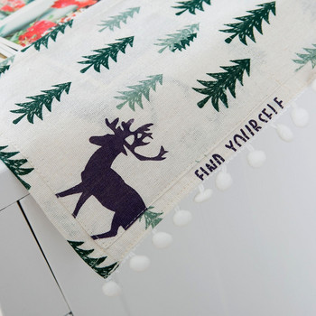 Χριστουγεννιάτικο δέντρο Elk Deer Λευκά Πλυντήρια Κάλυμμα μπάλα Φούντα Ψυγείο Πανί Κόκκινο μαύρο καρό Φούρνοι μικροκυμάτων Κάλυμμα σκόνης
