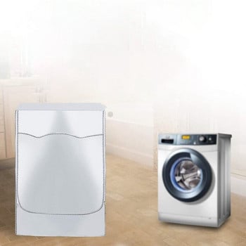 1 Τεμάχιο Automatic Turbo Tumble Washer Dryer Κάλυμμα σκόνης και αδιάβροχο κάλυμμα φερμουάρ σωληνώσεων (L) 60X85cm