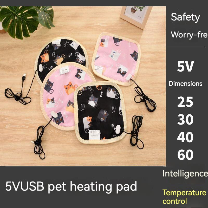 5 V USB kisállat fűtőbetét kisállat elektromos fűtőtakaró vízálló macska kutya fiatal szigetelő párna termosztát mini vízálló párna