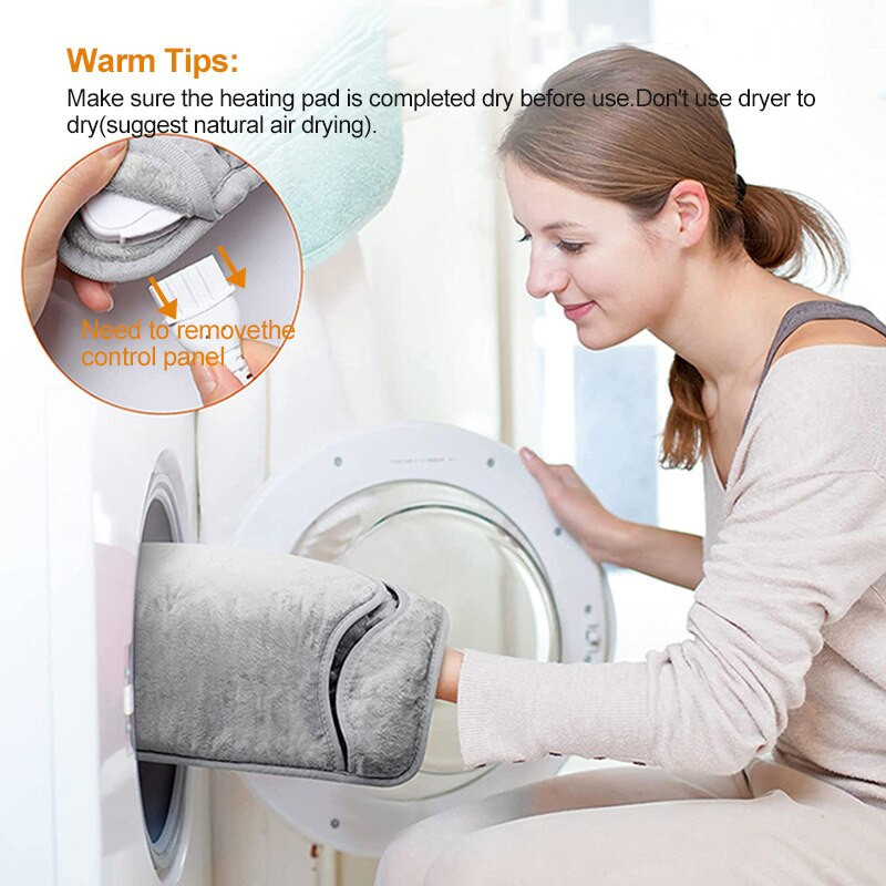 Super mäkká látková podložka na nohy z minky, 6 úrovní nastavenia teploty, elektrická deka, automatické vypnutie, možno prať v práčke, zimné vykurovacie produkty