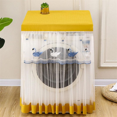 Crtani uzorak Kućna perilica rublja Organizator za pohranu Navlake za prašinu Poklopac perilice Čipkana tkanina Kućna vodootporna zaštitna torbica