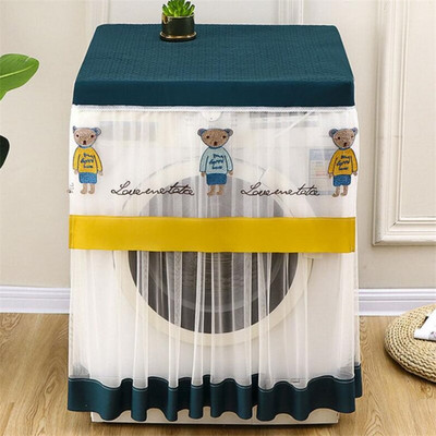 Crtani uzorak Kućna perilica rublja Organizator za pohranu Navlake za prašinu Poklopac perilice Čipkana tkanina Kućna vodootporna zaštitna torbica