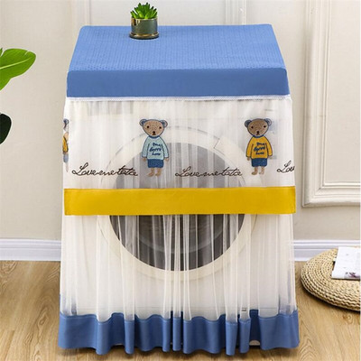 Crtani uzorak Kućna perilica rublja Organizator za pohranu Navlake za prašinu Poklopac perilice Čipkana tkanina Kućna vodootporna zaštitna torbica